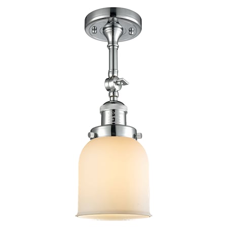Innovations Lighting One Light Vintage Dimmable Led Semi-Flush Mount 201F-PC-G51-LED